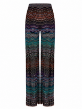 Astrid Chevron Wide-Leg Pants
