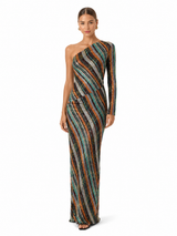 Ravello Prism One-Shoulder Gown