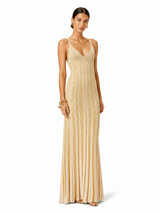 Valencia Gold Column Gown