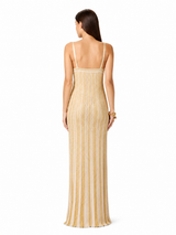 Valencia Gold Column Gown