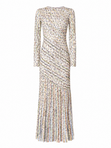 Solène Prism Pleated Maxi Dress