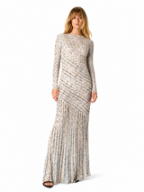 Solène Prism Pleated Maxi Dress
