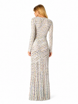 Solène Prism Pleated Maxi Dress