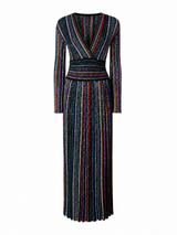Seraphine Stripe Wrap Dress