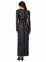 Seraphine Stripe Wrap Dress