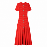 Scarlet Belle Button Midi Dress