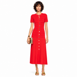 Scarlet Belle Button Midi Dress