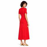 Scarlet Belle Button Midi Dress