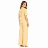 Luna Buttercup Wide-Leg Pants