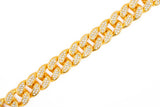 GOLD CUBAN CHAIN BRACELET (20mm)