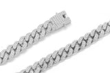 WHITE GOLD CUBAN CHAIN (12mm)