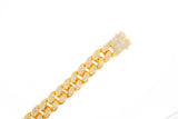 GOLD CUBAN LINK BRACELET (13mm)