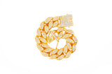 GOLD CUBAN LINK BRACELET (13mm)