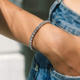 WHITE GOLD TENNIS BRACELET (5mm)