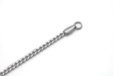 WHITE GOLD ANKH CROSS NECKLACE (3mm)