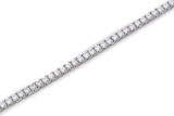 WHITE GOLD TENNIS CHAIN NECKLACE (3mm)