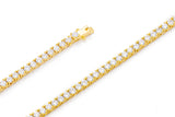 GOLD TENNIS CHAIN NECKLACE (3mm)