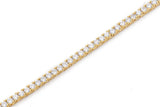 GOLD TENNIS CHAIN NECKLACE (3mm)
